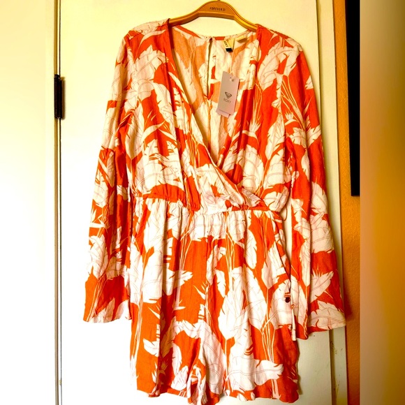 New Morning Air Long Sleeve Wrap Romper Medium - Picture 4 of 8